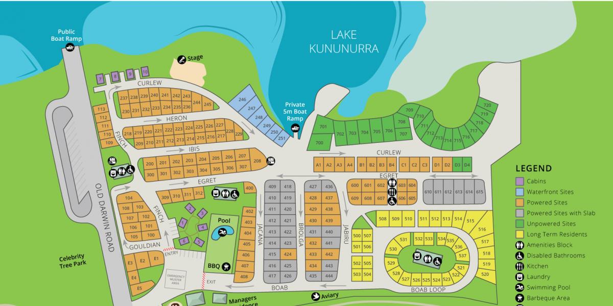 Kioloa Caravan Park Map